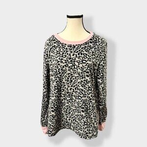 Women’s 2 Piece PJ Fleece Animal Print Pajamas PJ XL